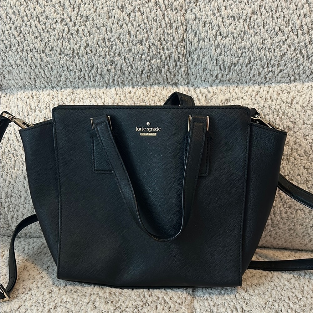 Kate Spade Black Satchel with Structured Design